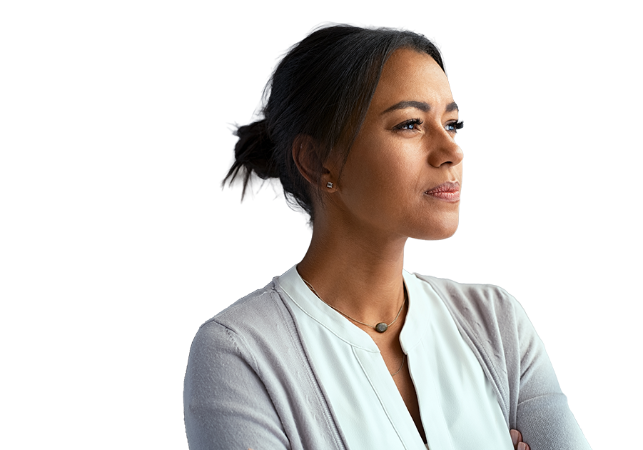 woman thinking about therapy