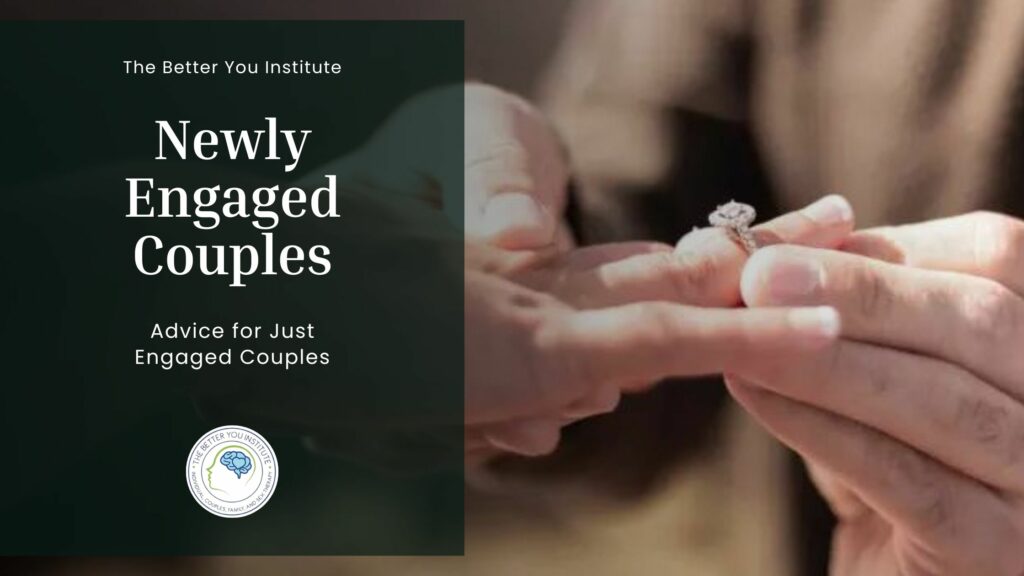 newly engaged couple