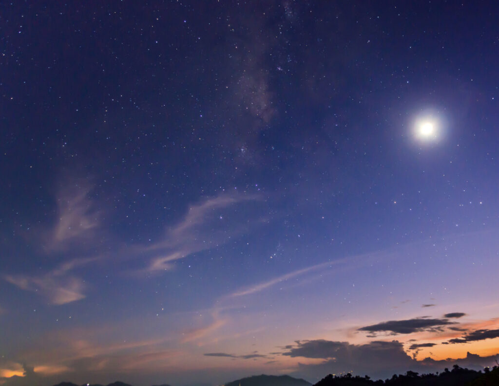 sun moon and stars